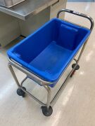 Partial refund 2 x Stainless Steel 2 Tier Trolleys with PVC Tubs - 3