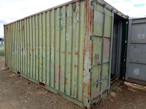 20ft Container with spares for Trenching Machine