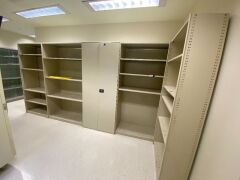 4 Bays of ROH-Steelbuilt Shelving & 2 Door Storage Cabinet