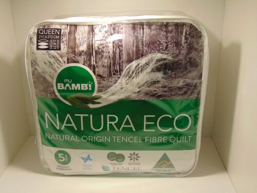 My Bambi Natura Eco Natural origin tencil fibre quilt - Queen 210 x 210 430GSM