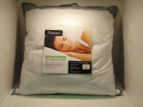 Alastair's Classic Rose Euro Down Alternative pillow - 65x65cm - non-allergenic and machine washable