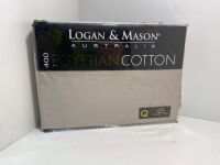 Queen Fitted Sheet Silver L'Avenue Everyday Luxury 300 Thread Count