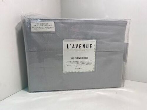 King Sheet Set Silver L'Avenue Everyday Luxury 300 Thread Count