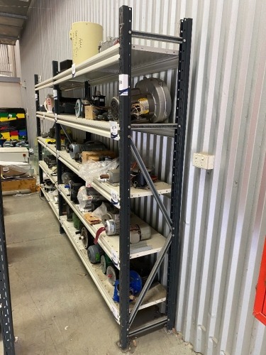 Two Bays of Dexion Shelving, 5 Tier