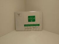 Eco Touch Tencel Linen Two White Pillow Cases
