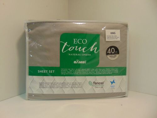 Eco Touch Tencel Linen King White Set