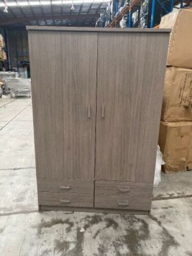 EuroForm 1200mm 4 Drawer 2 Door Wardrobe