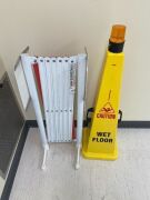 Wet Floor Sign & Concertino Barrier - 2
