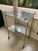 Quantity of 2 x Stainless Steel Trolleys - 4