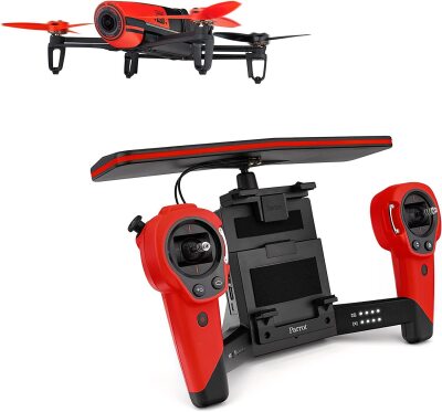Parrot Bebop Lightweight Drone + Skycontroller, Red (PF725120)