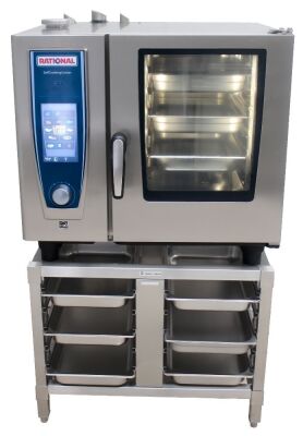 RATIONAL GAS SELF COOKING CENTRE 6 TRAY COMBI OVEN