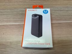 2 x Cygnett Char2 x Cygnett ChargeUp Boost Gen3 20K Power Bank (Black) - 9