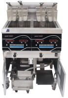 HENNY PENNY EVOLUTION ELITE ELECTRIC DOUBLE PAN DEEP FRYER WITH BUILT IN FILTRATION OIL SYSTEM