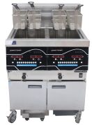 HENNY PENNY EVOLUTION ELITE ELECTRIC DOUBLE PAN DEEP FRYER WITH BUILT IN FILTRATION OIL SYSTEM - 2