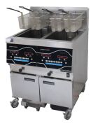 HENNY PENNY EVOLUTION ELITE ELECTRIC DOUBLE PAN DEEP FRYER WITH BUILT IN FILTRATION OIL SYSTEM - 3