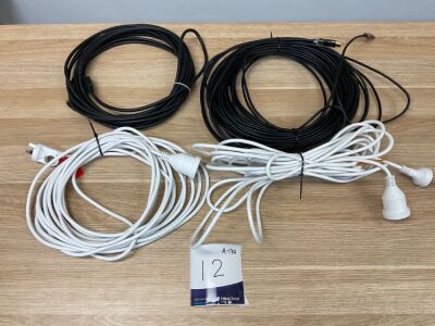 Bundle of assorted cables