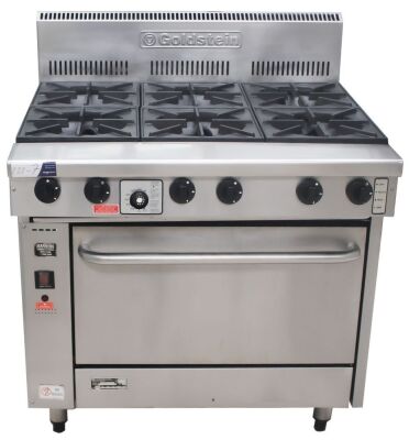 GOLDSTEIN GAS 6 BURNER STOVE WITH CONVECTION OVEN