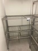 Quantity of 2 Bays of Stainless Steel Coolroom Shelving - 3