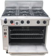 GOLDSTEIN GAS 6 BURNER STOVE WITH CONVECTION OVEN - 4
