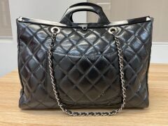 Chanel Rigid Black Quilted Leather Flap Bag - 3