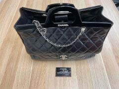 Chanel Rigid Black Quilted Leather Flap Bag - 12