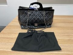 Chanel Rigid Black Quilted Leather Flap Bag - 17