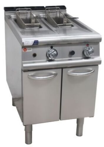 BARON GAS SPLIT PAN DEEP FRYER