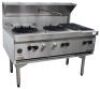GOLDSTEIN GAS DOUBLE WOK PLUS 2 SIDE BURNERS - 2