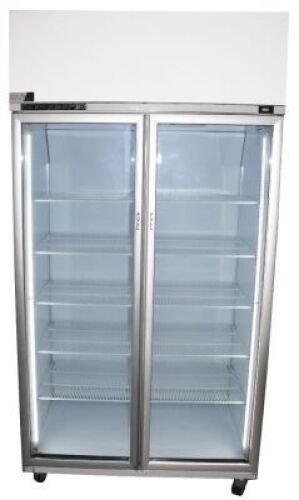 SKOPE GEN UPRIGHT 2 DOOR GLASS FRIDGE