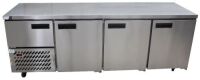 ANVIL AIRE COUNTER TOP STAINLESS STEEL 3 1/2 DOOR FRIDGE