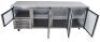 ANVIL AIRE COUNTER TOP STAINLESS STEEL 3 1/2 DOOR FRIDGE - 4