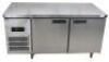 AIR COOLING UNDER BENCH 2 DOOR STAINLESS STEEL FRIDGE