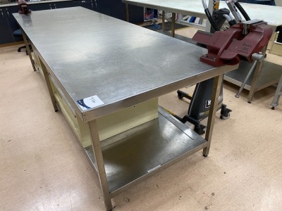 Stainless Steel Workbench With Vice