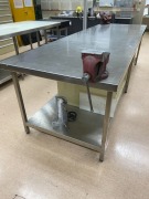 Stainless Steel Workbench With Vice - 5