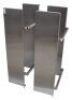 2 X STAINLESS STEEL PLATE RACK - 3