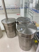 3 x Stainless Steel Drums - 2