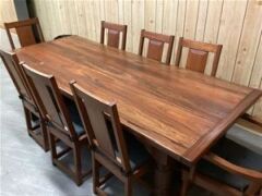 Wooden Dining Setting - 6