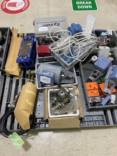 Pallet of Assorted Items Including Fawcell Christie Hydraulic Test Set, Alfa Laval Heat Exchangers & More