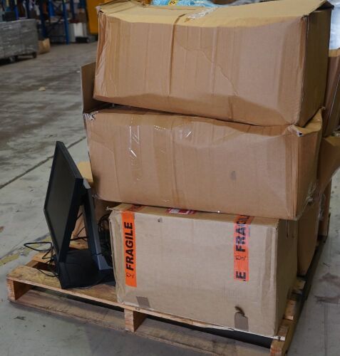 Pallet of assorted Dell computer monitors