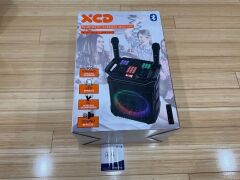 XCD Bluetooth Karaoke Machine with RGB Lighting XCDLEDKAR - 10