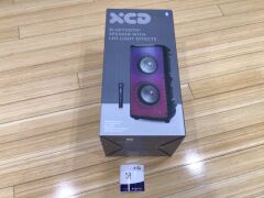 XCD Bluetooth Portable Rolling Light 30W Speaker with Wireless Mic XCDBTSFLLRG - 2