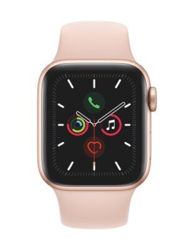 Apple Watch Series 5 40mm Gold Aluminum Case with Pink Sand Sport Band - GPS