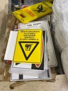 Pallet of assorted Safety Signs, Fabric Filters & More - 3