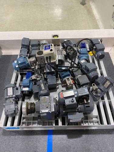 Pallet of approx 20 assorted Electric Motors and Reduction Drives