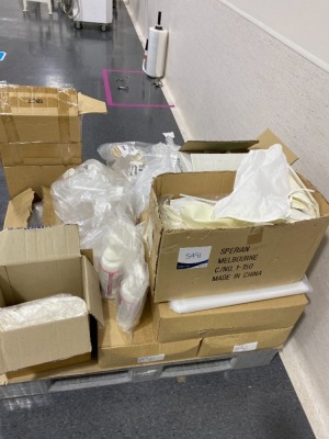 Pallet Containing BioClean Emerald Sterile Nitride Cleanroom Gloves & More