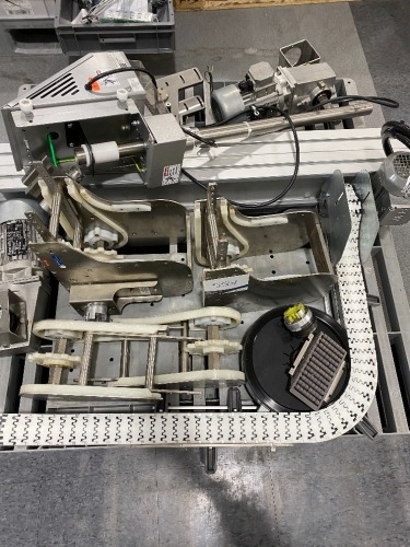 Pallet comprising Maguire Products SW-8415 Tall Sweeper & various Conveyor Parts