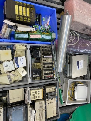 Pallet of Assorted Omron C200H PLC's, Power Supply's & More