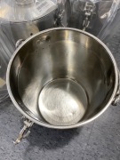 Quantity of 4 x Stainless Steel Containers - 3