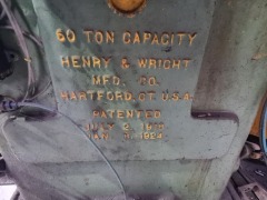 60 Ton Press, Henry & Wright - 6