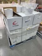 Pallet of Insignia Thermal Transfer paper roll Various Sizes